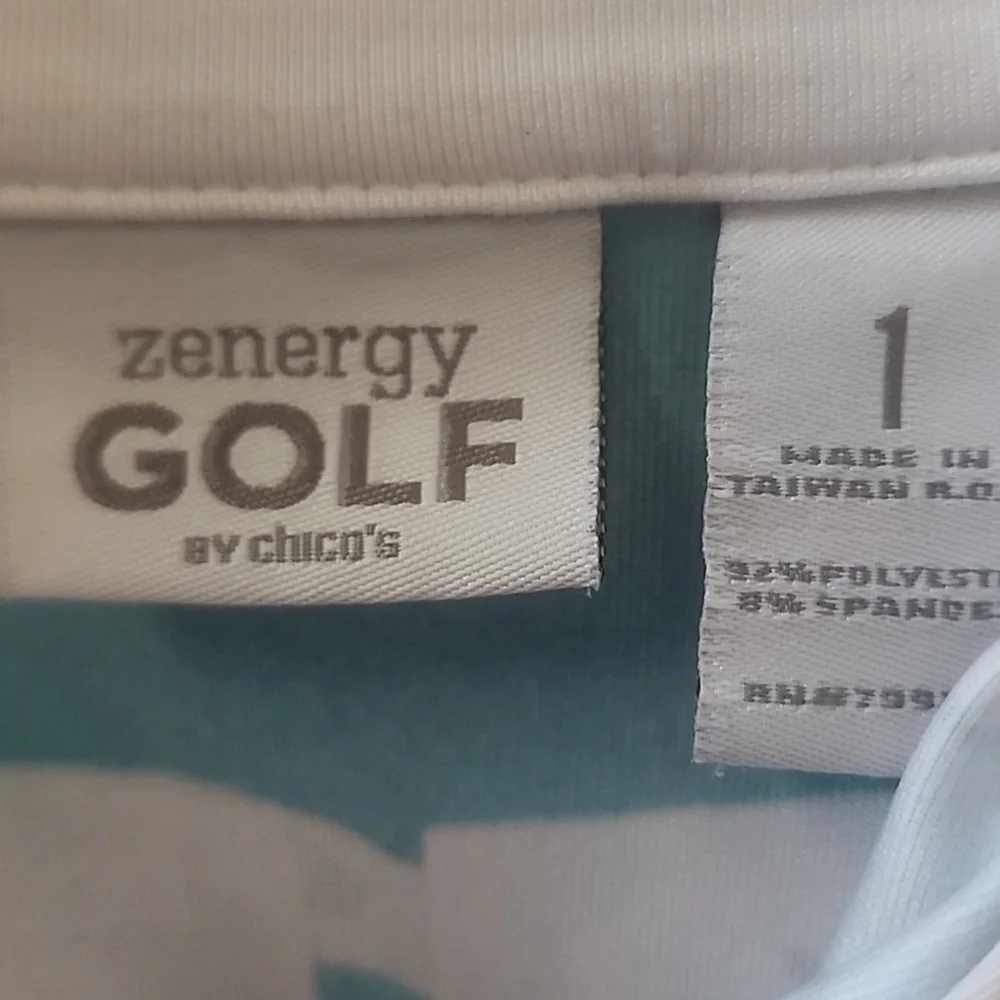 Tropical Print Zip-Up Top - Picture 4 of 4